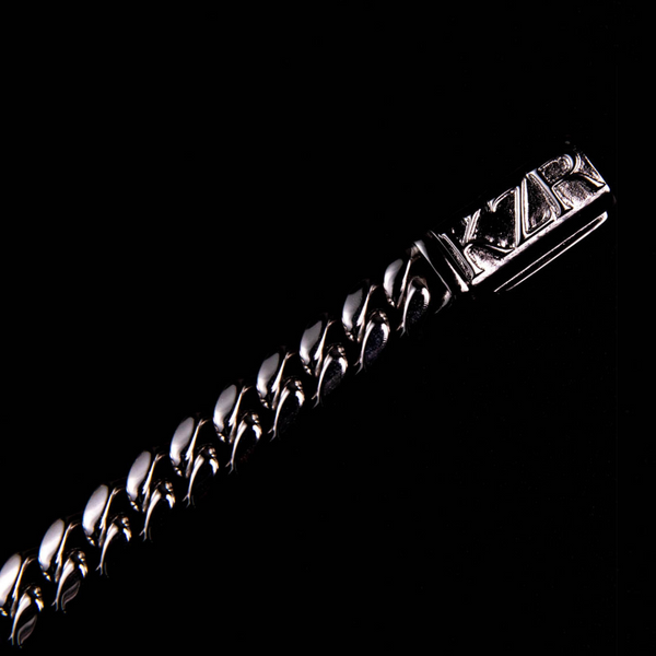 12MM CUBAN LINK CHAIN - WHITE GOLD