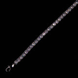 4MM BUTTERFLY TENNIS CHAIN - WHITE GOLD