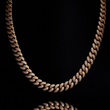 12MM MOISSANITE CUBAN LINK CHAIN - 925 SILVER - GOLD