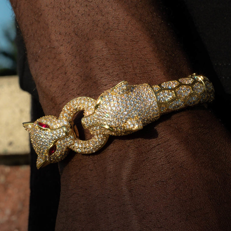 Jaguar Bracelet, Gold Panther Bracelet, Rococo Jewelry, Bracelet for Small  Wrist, Bracelet for Tiny Wrist, Luxury Gold, Roberto Cavalli - Etsy